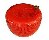 Red Salad Spinner (Small), Apple-Shaped, 3 Quart by Beautiful Life