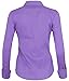 Iron Puppy Womens Long Sleeve Skinny Button Down Collared Shirts with Stretch