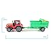Boley Toy Tractor 3 pack - Expand your toy car and truck collection with these farm tractors! Great gift set! (3 semi-articulated tractors with working hitches, tilting bucket, etc.)