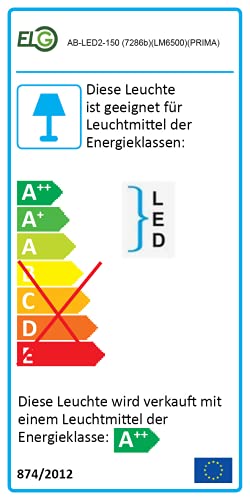 ELG Leuchten Aufbauleuchte Feuchtraumleuchte 150cm 2-flammig inkl. 2x24W Hochwertige Glas LED Röhren 6500K Tageslicht… – Bild 8