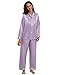 National Brushed Back Satin Pajamas - Misses, Womens