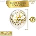 Big Gold 40 Balloon Numbers - 40 Inch | Gold Confetti Balloons and 40 Birthday Balloons | Mylar Foil Number 40 Balloons for 40th Birthday Decorations | 40th Anniversary Decorations for Men, Women