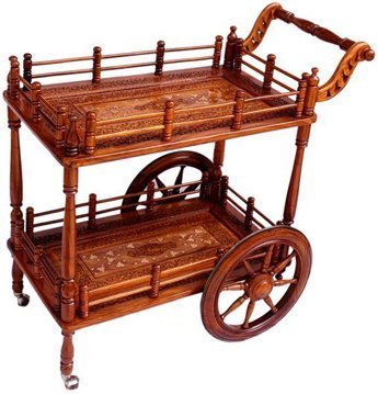 Shilpi Wooden Kitchen Tools Storage Service Trolly Size(LxBxH-30x15x30) Inch