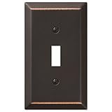 Oil Rubbed Bronze - Traditional Design Single Toggle Switch Wall Plate