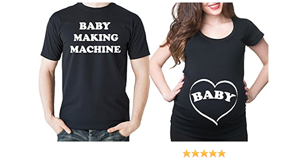 Couple Maternity t-Shirts tee Pregnancy 