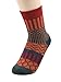 Zando Womens Super Thick Merino Ragg Knit Warm Wool Crew Mid-Calf Winter Socks J Wave-5 Pack
