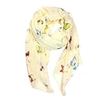 YOUR SMILE Ladies/Women's Lightweight Floral Print/Solid Color mixture Shawl Scarf For Spring Summer season YOUR SMILE Ladies/Women's Lightweight Floral Print/Solid Color mixture Shawl Scarf For Spring Summer season