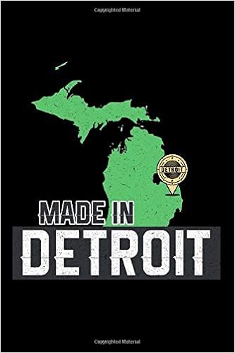 Notebook Made In Detroit Michigan State Map Motor City Area 313 Gift Black Lined Journal Writing Diary 120 Pages 6 X 9 Ingenius Publications 9798611808948 Amazon Com Books