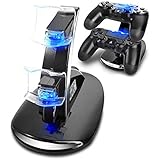 Playstation4 Regular Slim Pro Controller Charger, SUNKY LED Gaming Console Charging Stand USB Dock Station Mount Cradle for Sony PS4
