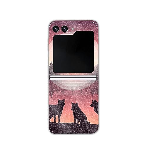 MightySkins Glossy Glitter Skin Compatible with Samsung Galaxy Z Flip 5 Full Wr…