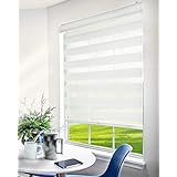 CHICOLOGY Premium Cordless Zebra Shades, Light Filtering Dual Layer Window Blind Treatment Best for Kids & Perfect for Living Room/Bedroom/Kitchen and More, 23