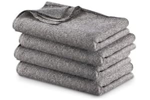 DZOTMYN Military Style Wool Blend Blankets, 4 Pack, 60" x 80"