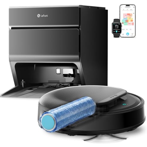 Lefant M5 MAX Robot Aspirador y Fregasuelos con Base de Autovaciado