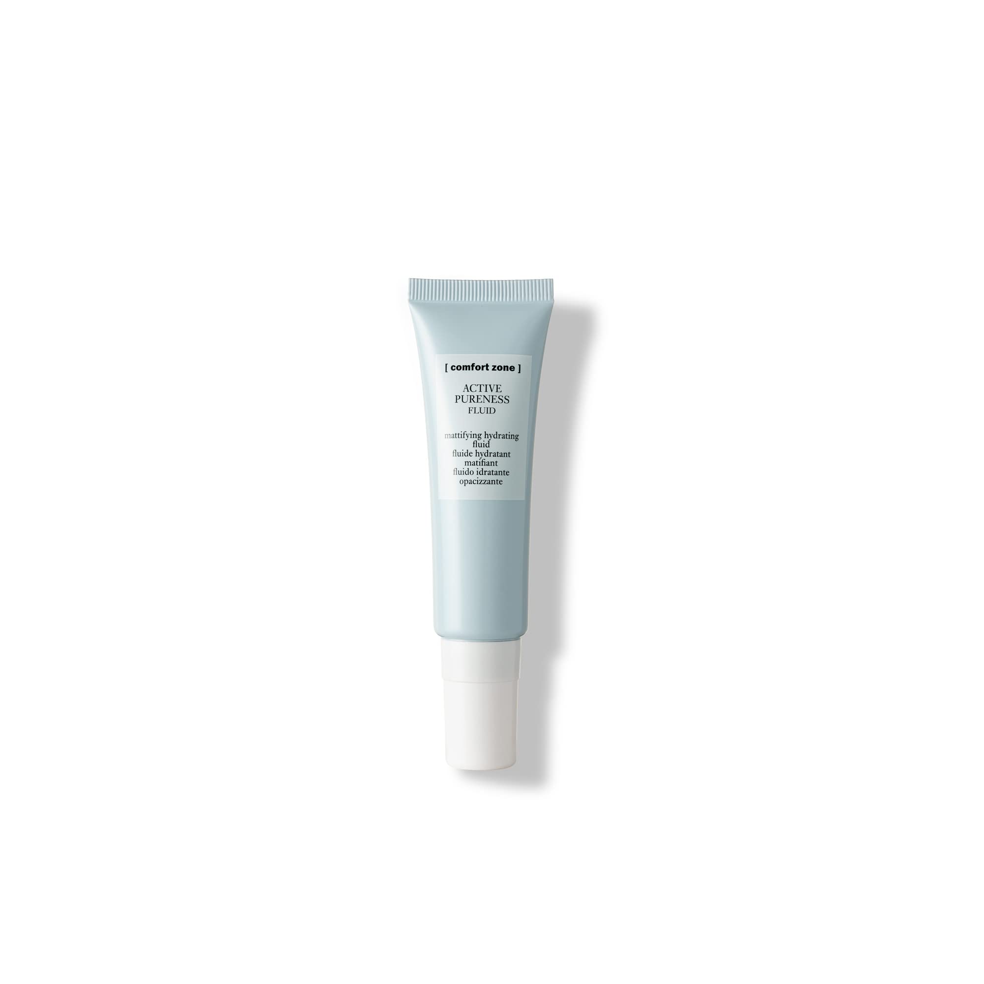 Comfort Zone Active Pureness Hydrating Fluid - 30ml Tube - Hydrating, Mattifying - Vitamin C - Make-Up Base - Natural Ingredients - Great Moisturiser For Oily Skin
