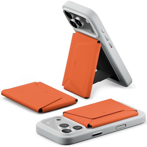 MOFT Magnetische Wallet, 8 Kartenhalter, Magnetischer Handyständer mit Zug-zum-Zugriff-Design, RFID-Blockierung, Winkelverstellung & MOVAS Minimalist