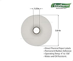 Ecotherm 4x1.25 Thermal Labels - 2100 Paper