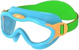 Speedo Biofuse Sea Squad Youth Goggles Neoprene Strap UV Anti-Fog Azure