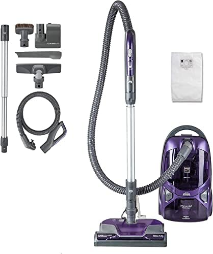 Kenmore 600 Series 81615 Pet Friendly Bagged Canister Vacuum Cleaner | Lightweight, Pet PowerMate, 2 Motors Power Suction, HEPA Filter, Retractable Cord for Carpet, Hard floor & Pet Hair