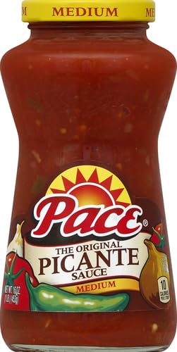 PACE MEDIUM PICANTE SAUCE, 16 OZ JAR