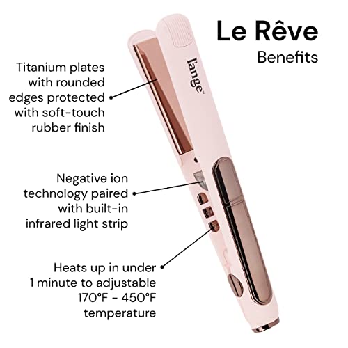 L'ANGE HAIR Le Rêve Blush Titanium Straightener 2 in 1 Ceramic Hair