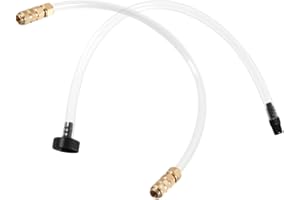 CALLARON 2pcs Hydraulic Steering Oil Pipe Bleed Fill Tube Bleed Kit Oil Filler Hose Bleeding Control Kit Hydraulic Steering Fluid Bleeder Kit Boat Tool Kit Deflation Steering System Brass