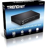 TRENDnet 4-PORT GIGABIT SWITCH WITH SFP NETWORK UNMANAGED METAL view 10