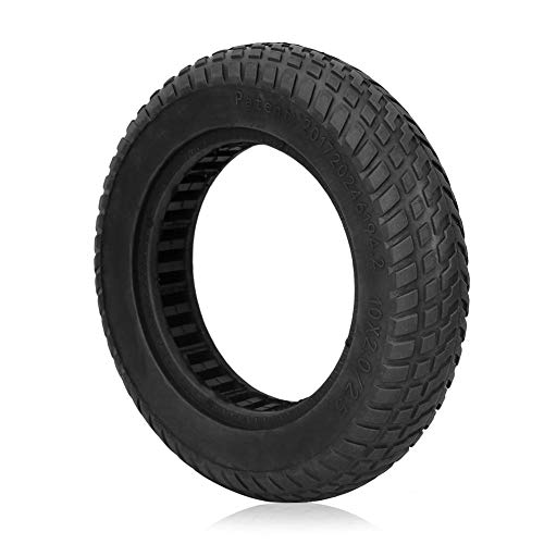 pneumatici pollici Solid Tyre Tubeless Explosion Proof Tyre for 10 Inch Electric Scooter (Black)