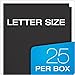 Oxford Laminated Twin-Pocket Folders, Letter Size, Black, Holds 100 Sheets, Box of 25 (51706EE)