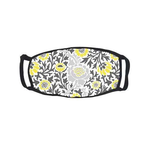 Promini Yellow Flowers Adult Fashion Comfortable Reusable Outdoor Protective Cotton Face Mouth Mask Muffle