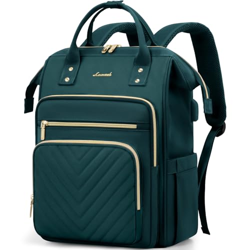 LOVEVOOK Rucksack Damen, 17,3 Zoll Laptop Schulrucksack Teenager Mädchen Wasserdicht, Elegant Reiserucksack Tagesrucksäcke Arbeitstasche, Backpack Women für Rei