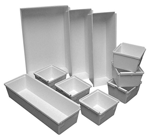 Dial Industries Interlocking Drawer Organizer Set, 10 Trays