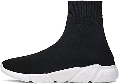 Indoor and Outdoor Indoor and Outdoor Unisex Fashion Slip-on High Cut Walking Trainers Couple Loafer Shoes Comfy Knit Gym Shoes