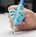 BrightAutism 3 Pack Training Pencil Holder - Posture Correction Tool - Writing Aid Grip - Ergonomic Silicone Finger Grip -Training pencil grip for Handwriting - Specialized for children with Autism, A