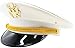Ferrecci Unisex Military Cadet Captain Hat With Gold Metal US Seal - American Eagle Insignia Crest Navy Sailor hat For Cadets