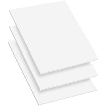 Amazon.com: Mega Format Expanded PVC Plastic Sheets - 8.5" X 11" Rigid White  Sheet for Crafts, Signage, & Displays - Sintra, Celtec PVC Board -  Waterproof for Outdoors Use - 1/4" 6mm