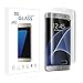 JRG Premium Curved Full Converage Tempered Glass Screen Protector for Samsung Galaxy S7 Edge, Anti-Scratch and Compatible with most cases , Crystal Clear - 1 Pack