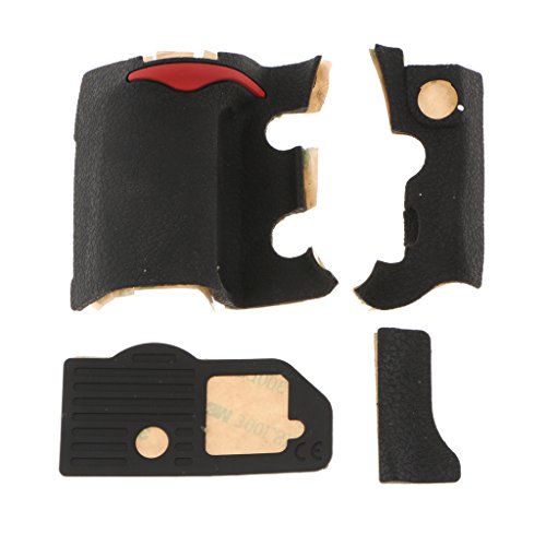 D DOLITY Interface Cap Cover Bundle Rubber Grip for Nikon D300S Camera Body Replacement Part + Sticky Glue Pad 4Piece