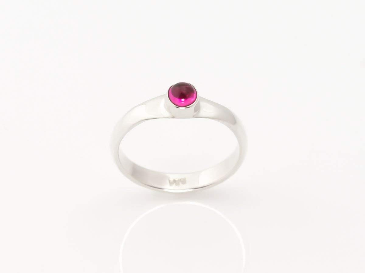 Pink Tourmaline Sterling Silver ring
