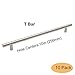 Gobrico T Bar Cabinet Pulls Brushed Nickel Kitchen Cupboard Handles, Satin Nickel Cabinet Handles Knobs 10 inch Hole Centers, Stainless Steel, 10 Pack