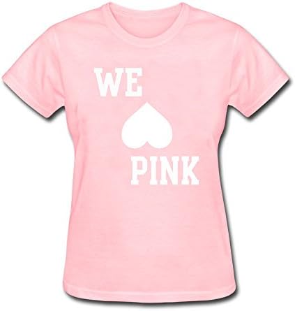 XunTuo Women's We Love Pink Ribbon Logo Short Sleeve T-shirt