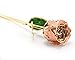 M Dream Valentine Gifts for Her, Long Stem Trimmed 24K Gold Dipped Real Rose Champagne 11 Inches Set of 1,Best Gift for Valentine's Day, Mother's Day, Anniversary, Birthday