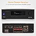 5.2-Channel Hi-Fi Bluetooth Stereo Amplifier – 1000 Watt AV Home Speaker Subwoofer Sound Receiver w/Radio, USB, RCA, HDMI, MIC in, Wireless Streaming, Supports 4K UHD TV, 3D, Blu-Ray – Pyle PT694BTthumb 1