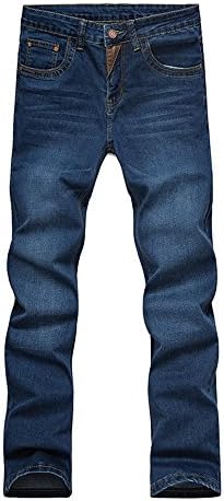 Mens jeans New Fashion Men Casual Jeans Slim Straight High Elasticity Feet Jeans (36)