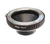 Fotasy Pro Nikon F-Mount Lens to C-Mount Movie CCTV Camera Lens Mount Adapter