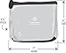 Squeeze Pod TSA Approved Clear Toiletry Bag, 3-1-1 TSA Compliant Quart Size Carry On Bag for Travel Size Liquids, Toiletries & Cosmetics - Durable PVC Plastic, Heavy Duty Zipper, Black Trim (CTBBLK)