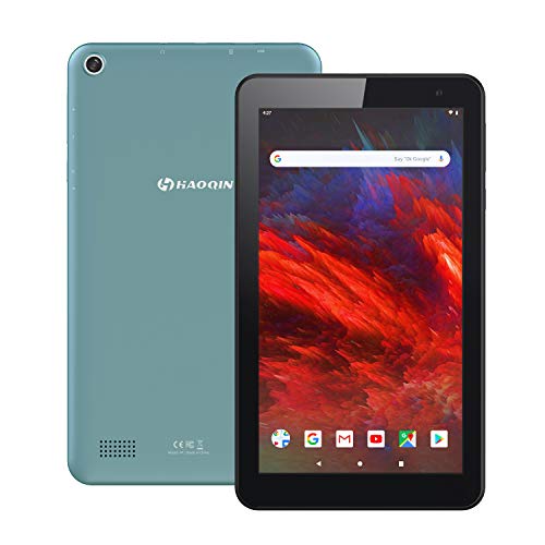 HAOQIN H7 Tablet 7 Inch Android 9.0 Tablets – 16GB ROM Quad Core, IPS HD Display, WIFI, Bluetooth, Dual Camera Google Certified (Blue)