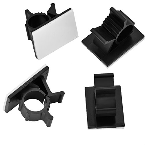 Cable Clips, MHtech 50 Pieces Nylon Wire Clips with 3M SelfAdhesive Adjustable Car Wires Holder