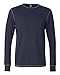 Canvas Men's Slightly Fitted Thermal Knit Jersey, Navy/Grey, Large