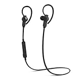 Karakao S1 Bluetooth Headphones 4.1 Wireless Runing Headset Workout Earphones with Mic for iPhone and Android (Black)