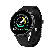 XIAMUXI Fitness Trackers Heart Rate Monitor IP67 Waterproof Wearable Activity Tracker Sleep Monitor Calorie Counter Pedometer Step Call SMS Push for iOS Android Phone (Color : Black)